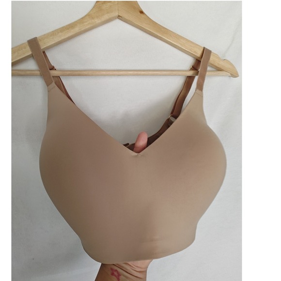 Thirdlove Bra 24/7 Classic Wireless Nude Tan Beige L+ G+ Microfiber Wire Free - Picture 3 of 6
